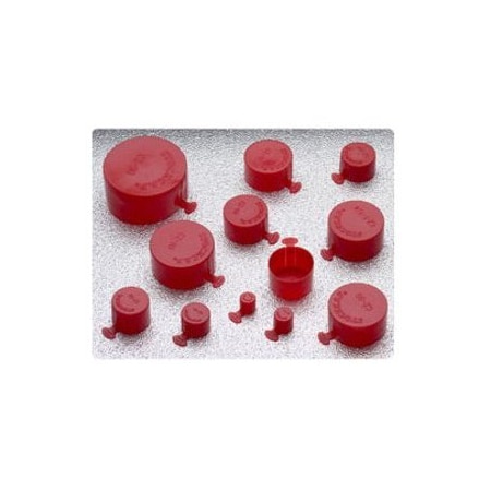 Stockcap Tear Caps-CZ-50-LDPE-RED, 1000PK 286428